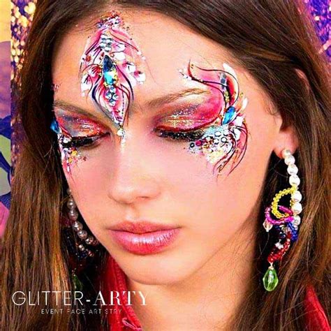 Glitter Arty Face Painting Or Art Form Trendy Art Ideas