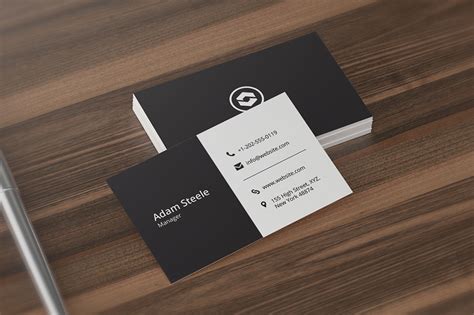 minimal business card template business card templates
