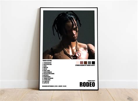 Travis Scott Rodeo Poster Album Cover Poster Room Decor Etsy