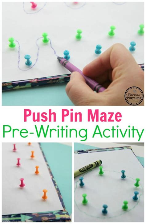 Push Pin Pre Writing Activity For Kids Artofit