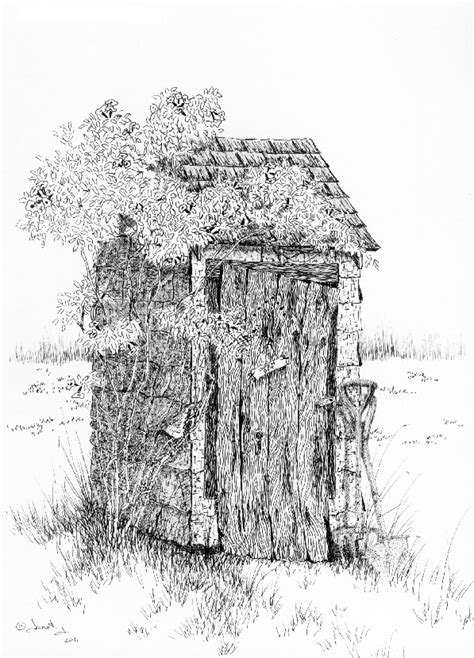 Outhouse Sketch At Explore Collection Of Outhouse