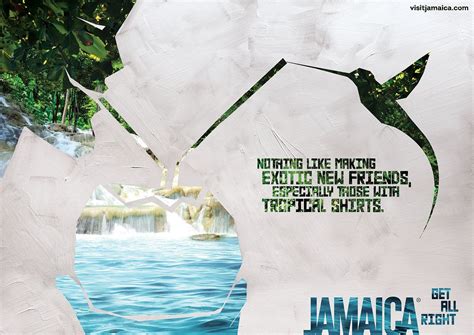 jamaica tourist board waterfall clever advertising travel advertising travel ads travel