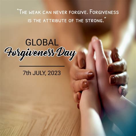 Global Forgiveness Dayworld Forgiveness Day Template Postermywall