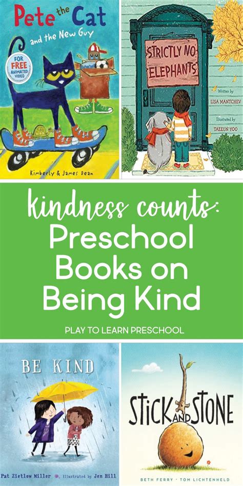 Kindness Books Post Pin Play To Learn Preschool