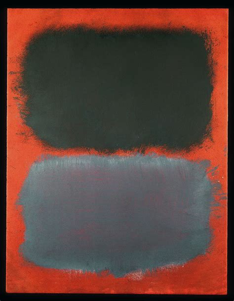 Daily Rothko Mark Rothko Untitled Grey Grey On Red 1968