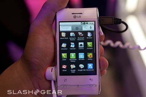 Lg Gt540 Android Phone Hands On Slashgear