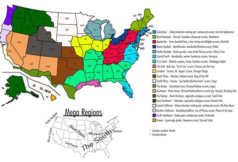 Cultural Regions Of The United States Map United States Map