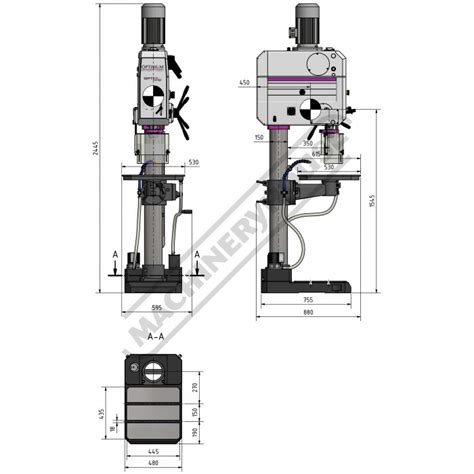 D174 Ghd 45g Industrial 4mt Geared Head Drilling Machine Hare
