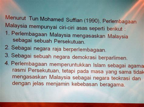 Ciri Ciri Perlembagaan Persekutuan Malaysia Ppt Ciri Ciri Utama