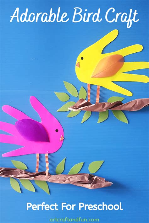 Adorable Handprint Bird Craft