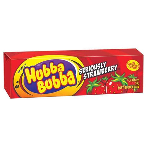 Hubba Bubba Soft Bubble Gum Seriously Strawberry Sweetcraft