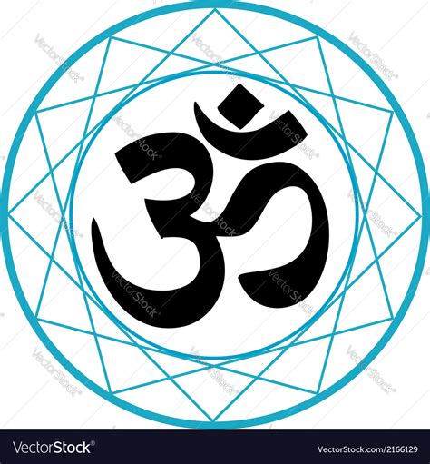 Religious Symbol Of Hinduism Pranava Royalty Free Vector