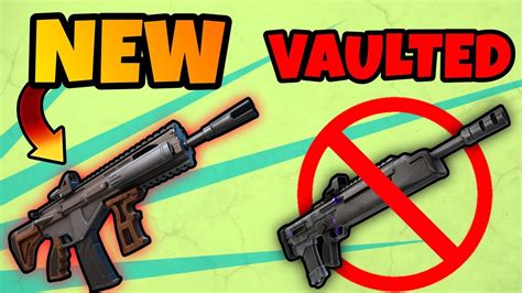 Fortnite Unvaulted The Mk 7 Ar Remake And Vaulted The Red Eye Ar New