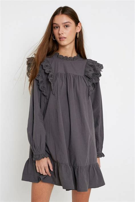 Uo Ruffled Babydoll Dress Urban Outfitters