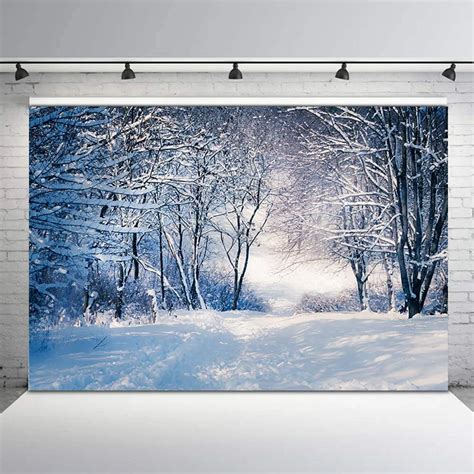 Neoback Winter Woodland Backdrop Snowflake Forest Photography Backdrops
