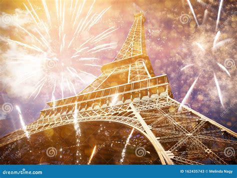 Celebrating New Year In The City Eiffel Tower And X28paris France