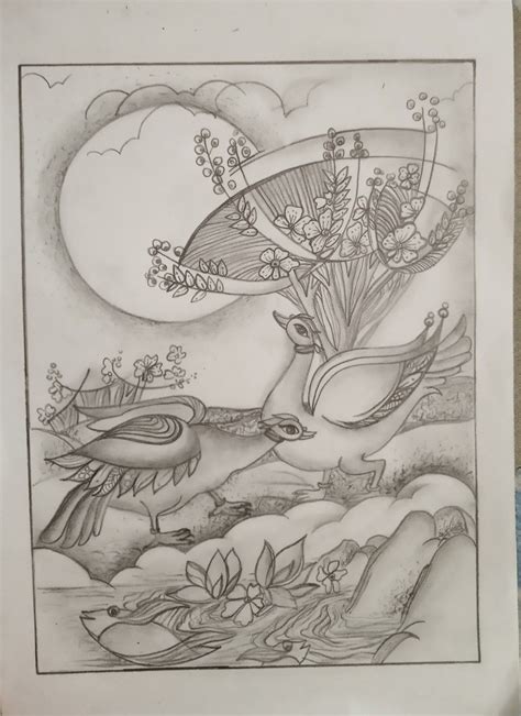 Sarjanatmak Bhat Chitra Butterfly Drawing Pencil Drawing Images Art
