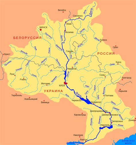 По території україни тече в межах сумської і полтавської областей за придніпровської низовини. Карта Днепра | Карта Украины