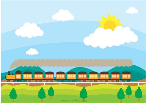 Cartoon Train Background