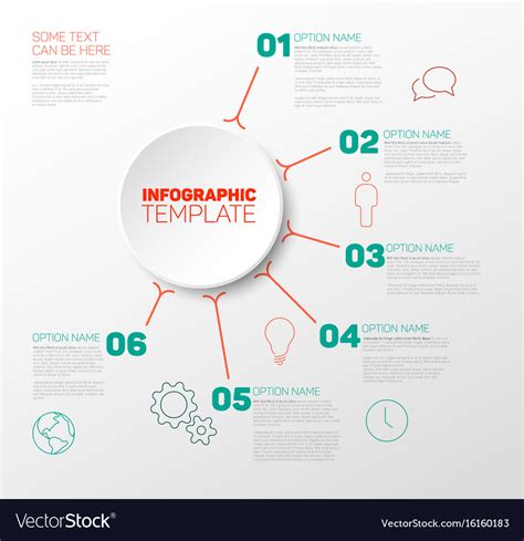 Infographic Report Template Royalty Free Vector Image