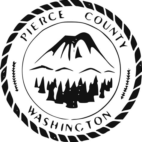 ArtStation - Pierce County, Washington (1981–2019) LINE ART BLACK AND