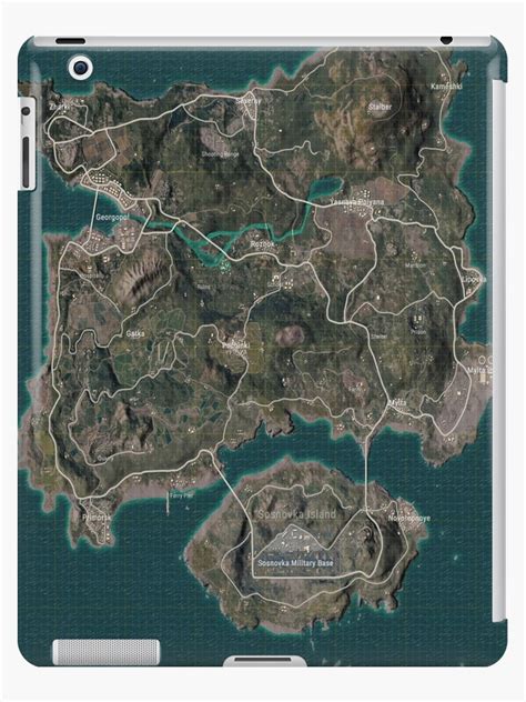 For more details go to edit properties. "PUBG Erangel Map" iPad Cases & Skins by RipPepe | Redbubble