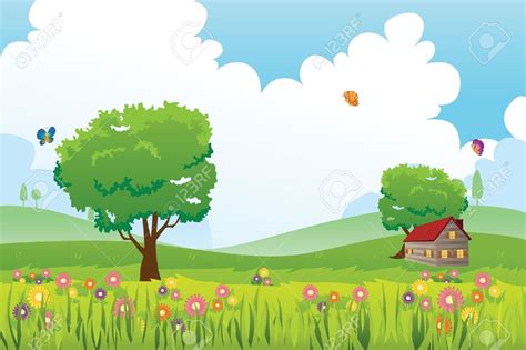 This wonderful time captured in various colorful spring images. Library of natural scene banner freeuse png files Clipart ...