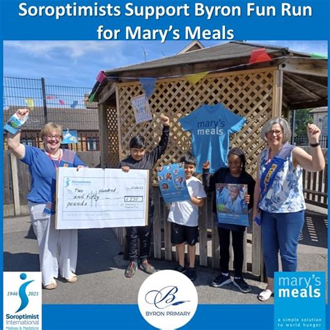 how did soroptimists support byron fun run for mary s meals news blog events si medway