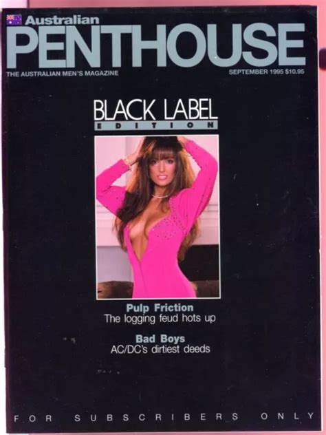 VINTAGE AUSTRALIAN PENTHOUSE Magazine Black Label September 1995 15 51