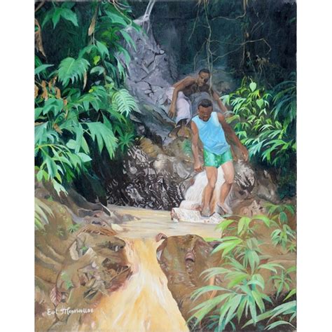 Earl Manswell Tobago Waterfall Signed Auctions And Price Archive
