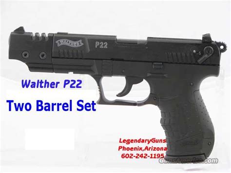 Walther P22 Two Barrel Set For Sale At 919940612