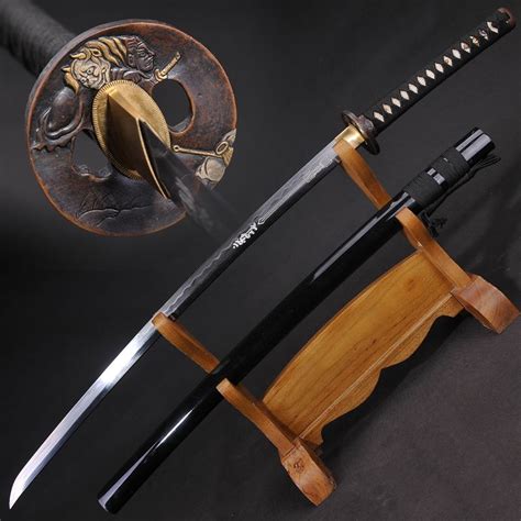 Japanese Samurai Sword Hand Forged Katana Damascus Folded Steelclay