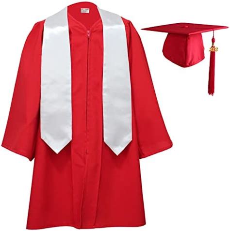 Osbo Gradseason Unisex Matte Kindergarten Graduation Gown Cap Tassel