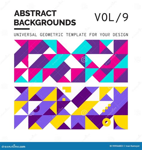 Abstract Geometric Backgrounds Stock Vector Illustration Of Elements
