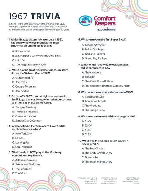 Printable Trivia Questions And Answers For Seniors Challenge Your