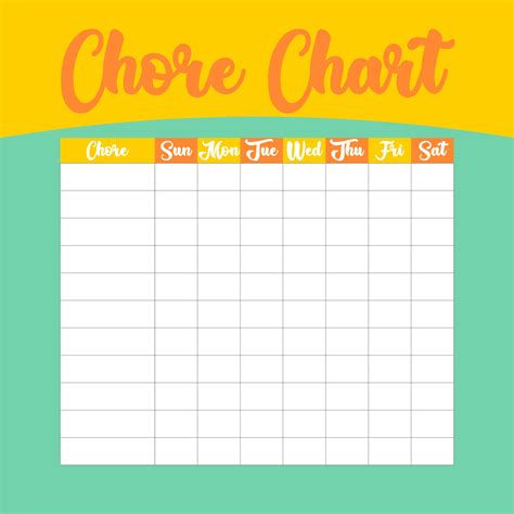 Free Printable Blank Chart