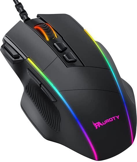 Rgb Gaming Mouse Wired Pauroty Ergonomic Pc Gaming Mice With Chroma