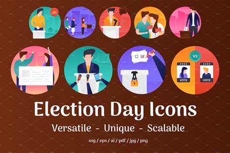45 Election Day Vector Icons Icons Creative Market