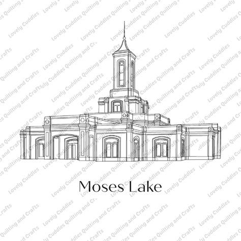 Moses Lake, Washington LDS Temple SVG File-digital Download (Download
