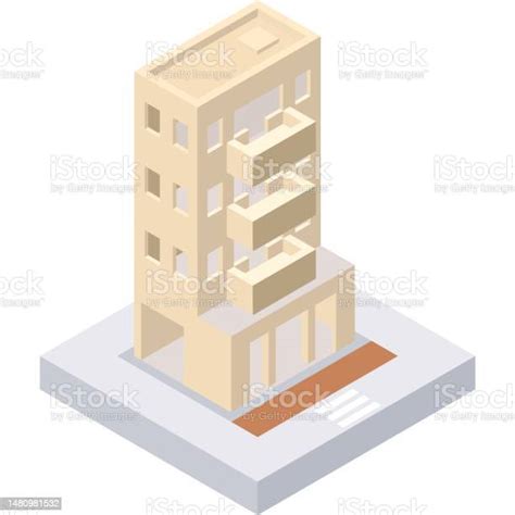 Unfinished House Vector Building Work Process Icon Stock Illustration