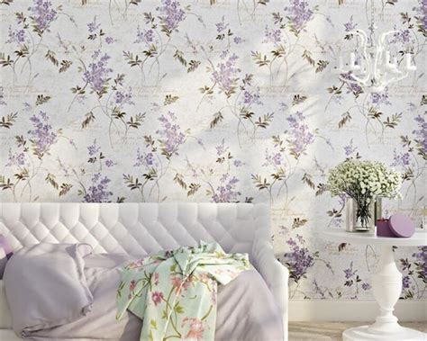 Beibehang American Pastoral Flowers Nonwovens Wallpaper Bedroom Living