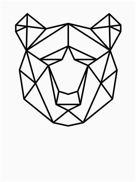 Bear Geometric Computer Art Vector Wild Animal Artwork Geometric