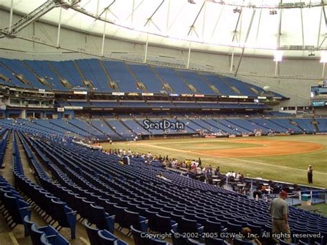 Seat View From Section 132 At Tropicana Field Tampa Bay Rays