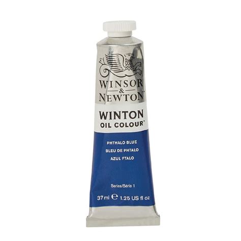 Winsor And Newton Winton Oil Paint 37ml Phthalo Blue Mid Warehouse