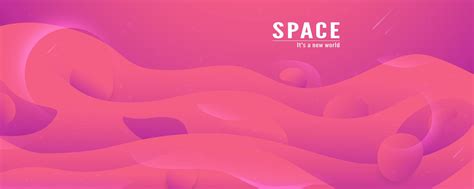 Pink Gradient Space Wave Banner 1072383 Vector Art At Vecteezy