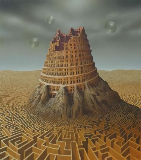 Tower Of Babel Painting By Andreaszielenkiewicz Artmajeur