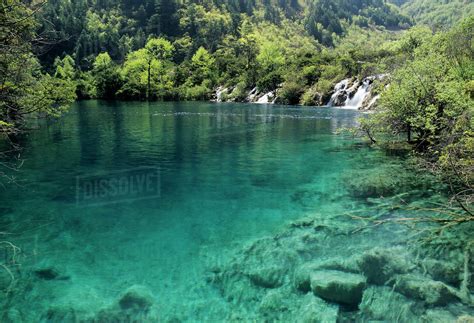 Asia China Sichuan Province Jiuzhaigou National Scenic Area Clear