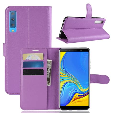 Phone Case For Samsung Galaxy A7 A9 2018 Flip Pu Leather Back Cover