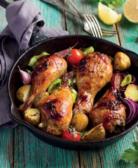 Turmeric Roasted Chicken With Golden Beets And Leeks Foodom