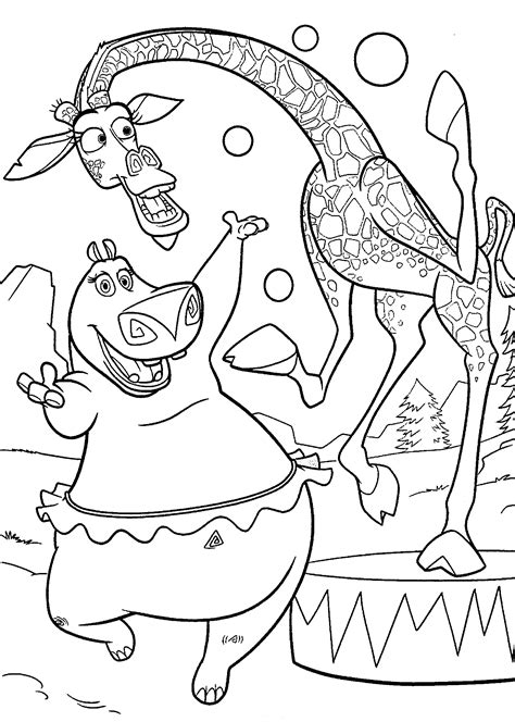 Madagascar 3 Coloring Pages Coloring Home